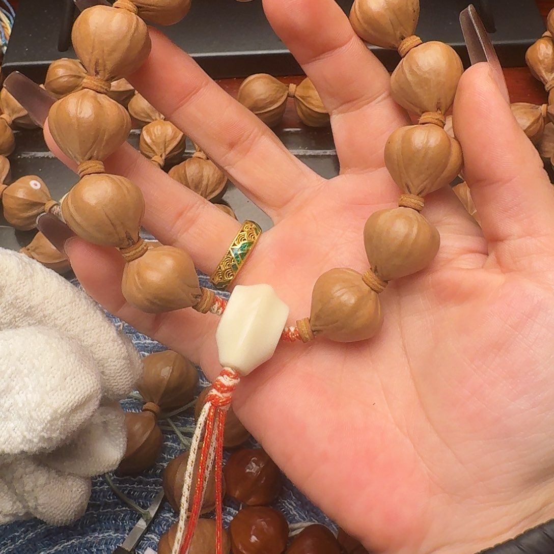 無***歡橄榄核手串精品四花