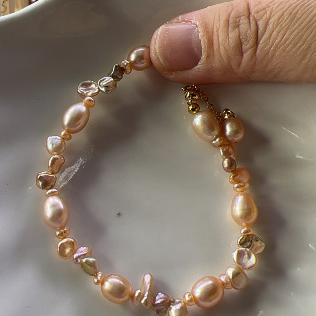手绳合金淡水珍珠873