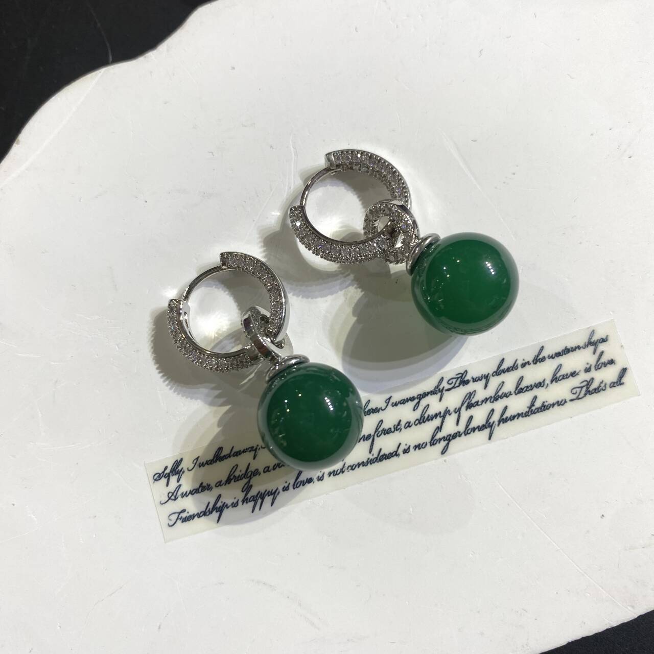 铜合金仿珍珠耳饰 时尚简约百搭珠珠耳饰 A283