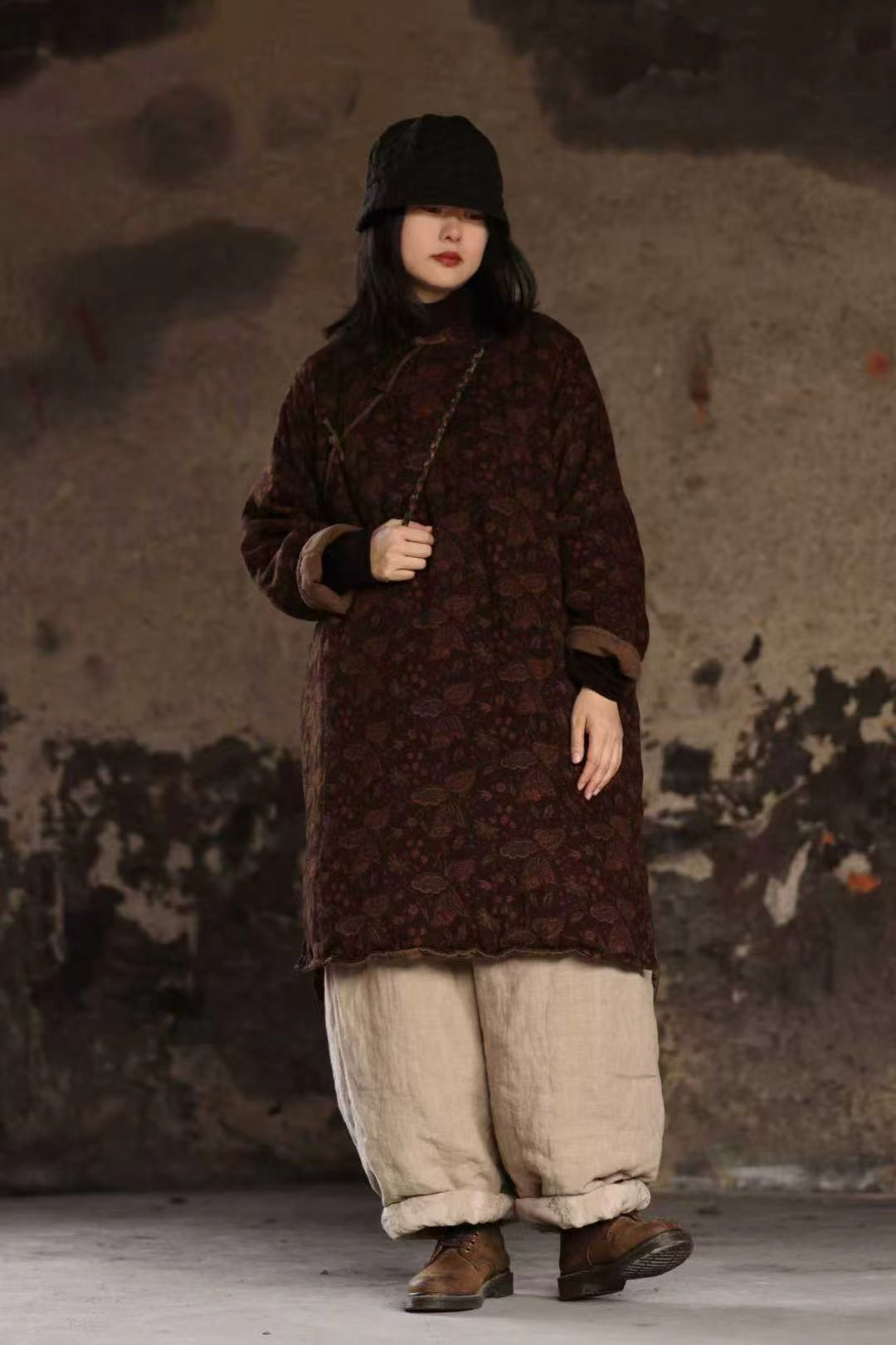 衣路原创做旧百搭棉服9115