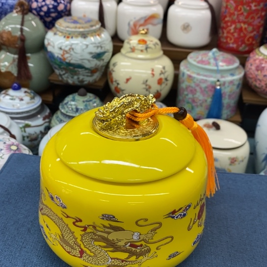 瓷片陶瓷茶叶罐密封罐