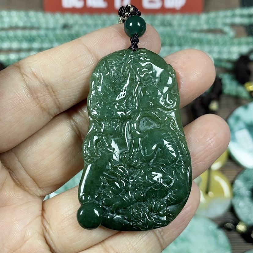 【闪购商品】翡翠颈饰未镶嵌玉吊坠翡翠玉随性如虎添翼