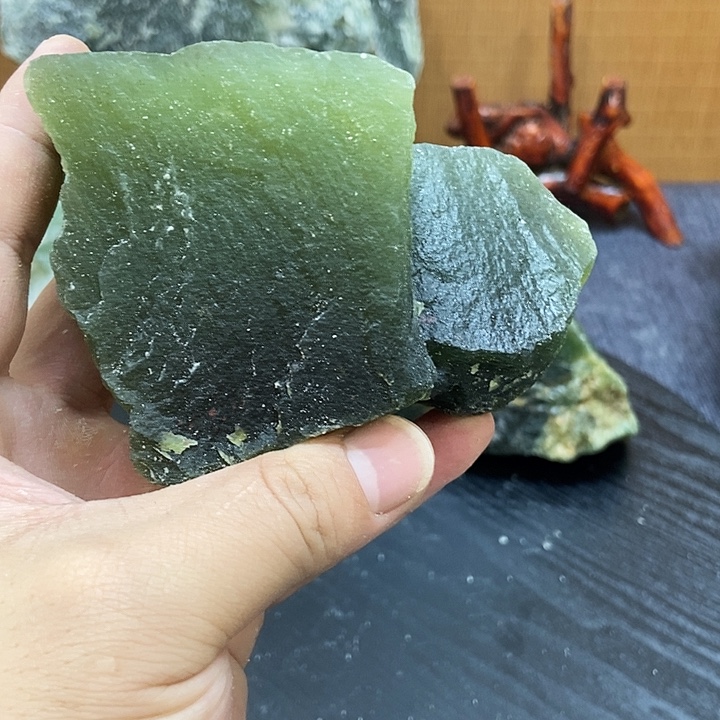 石***缘蛇纹石玉未镶嵌岫玉高品质原石