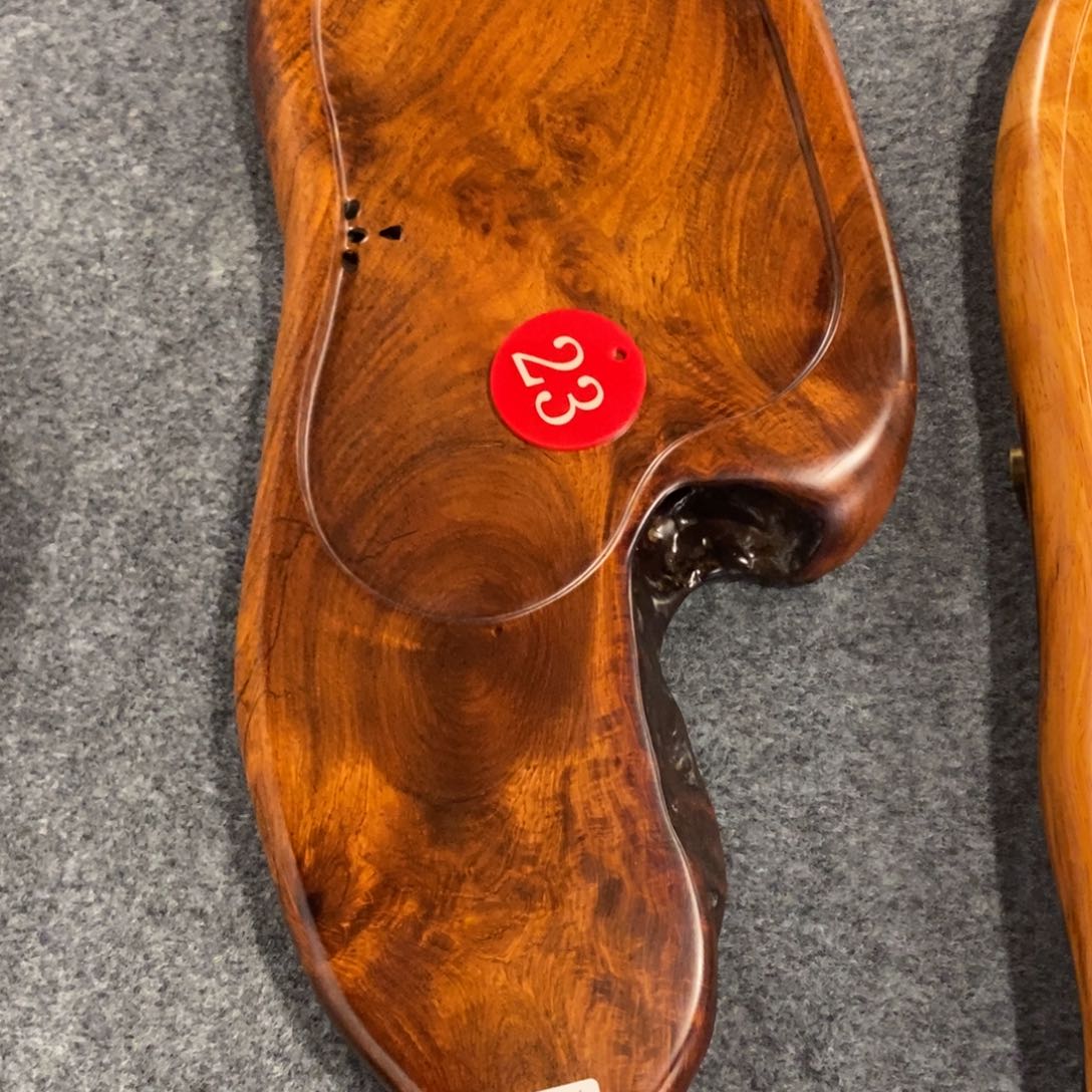 Y*缅甸花梨随形茶盘