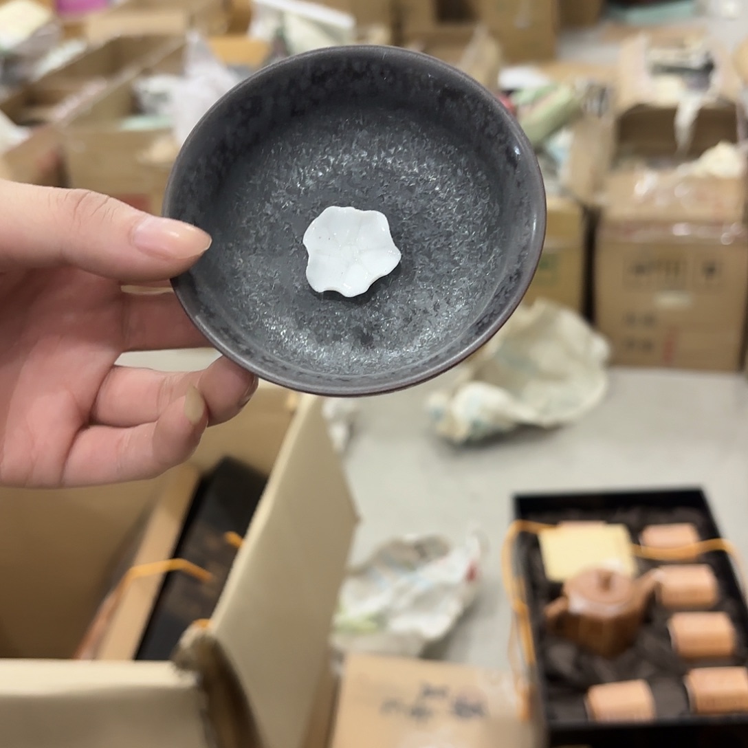 龙泉云间青瓷小米茶器