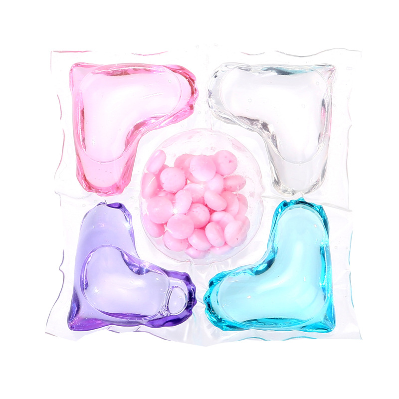 五合一浓缩山茶花去污洗衣液柔顺留香珠凝珠洗衣球持久洗衣凝珠