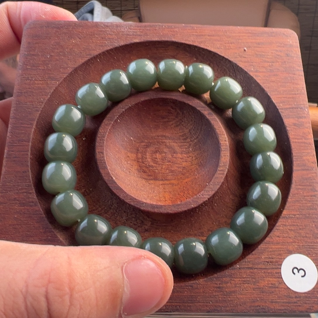 和田玉未镶嵌手链