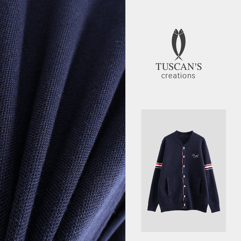 TUSCAN'S CREATIONS 经典男士通勤百搭长袖开衫保暖毛织衫时代