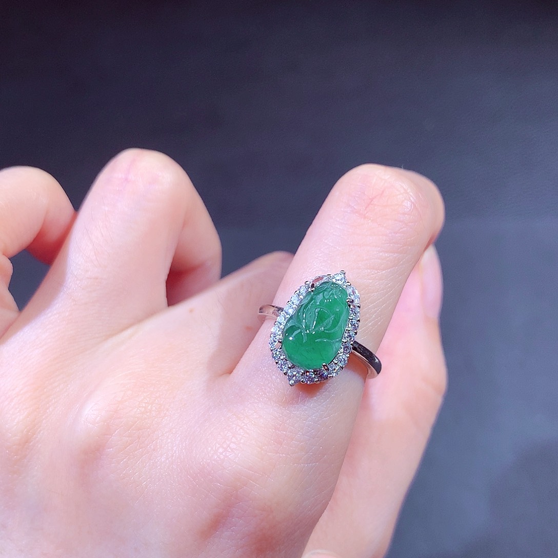 未镶嵌戒指翡翠翡翠