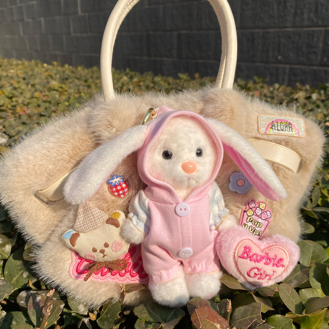 兔诺诺甜美系可爱玩偶单肩包斜挎包