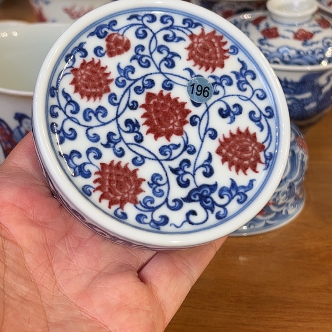 景德镇岚溪釉里红瓷器