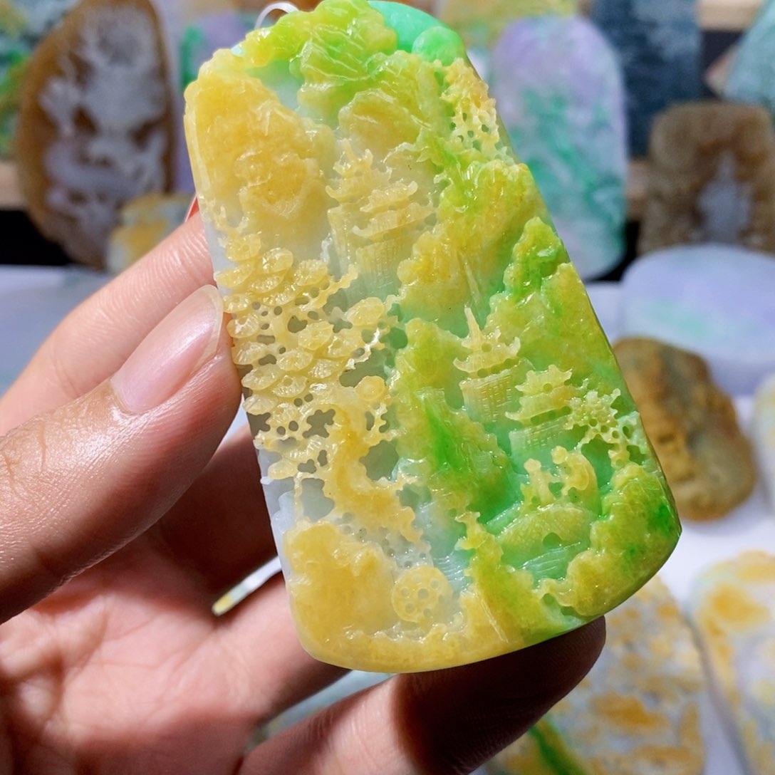 定制翡翠未镶嵌天然翡翠A货