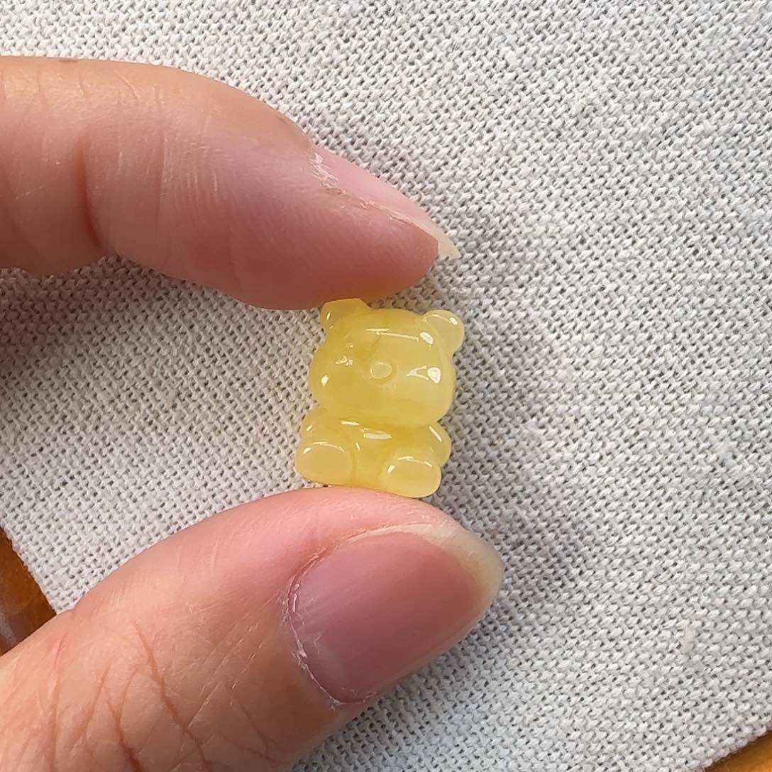 琥珀18K金镶嵌珠宝奇石