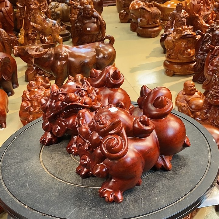 大果紫檀（缅甸花梨）缅甸花梨木貔貅