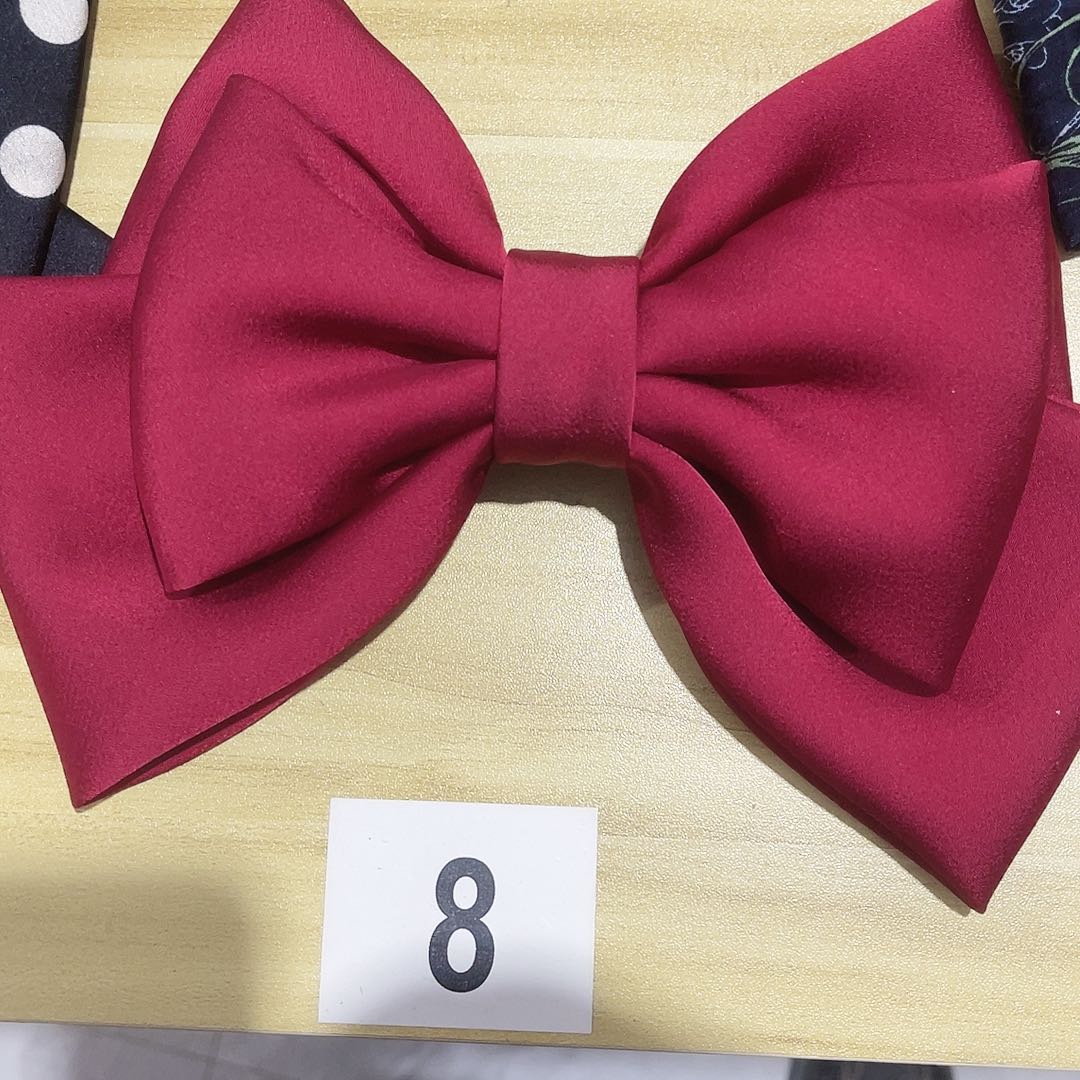 皮质铁合金蝴蝶结发夹