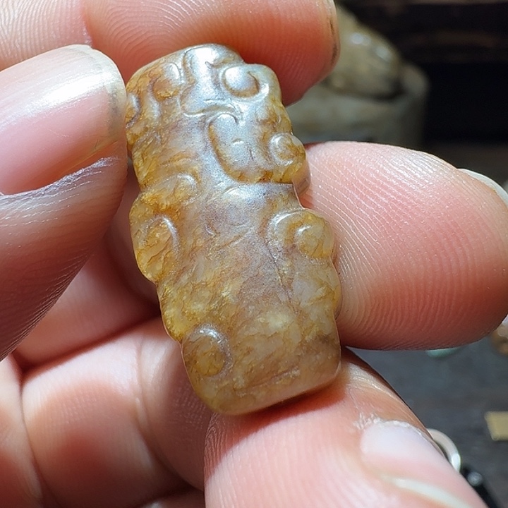 和田玉（糖玉）颈饰未镶嵌天**福