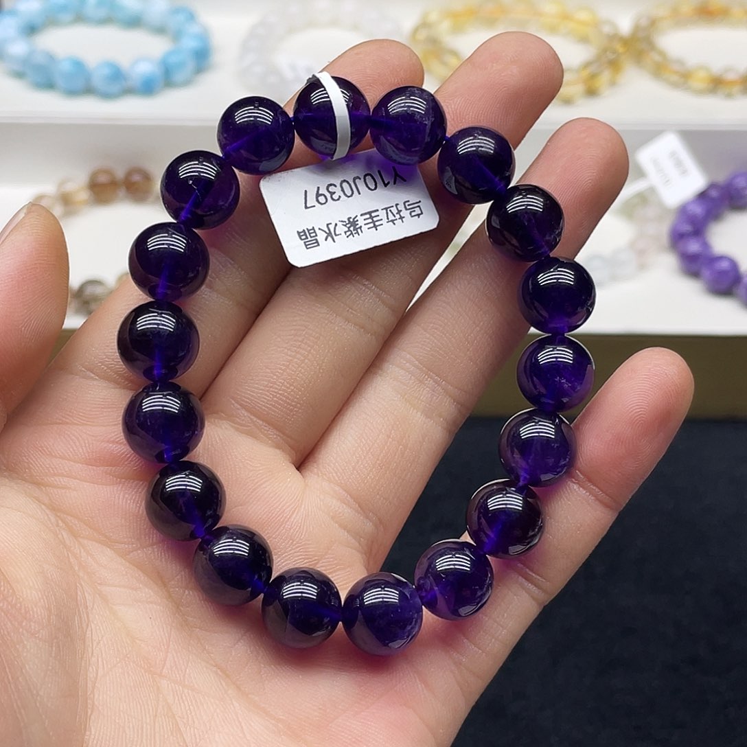 水晶手链未镶嵌乌拉圭紫水晶11.9