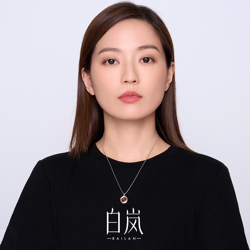 【7月上新】白岚观澜项链黄花梨首饰小众设计复古轻奢国风XL5503