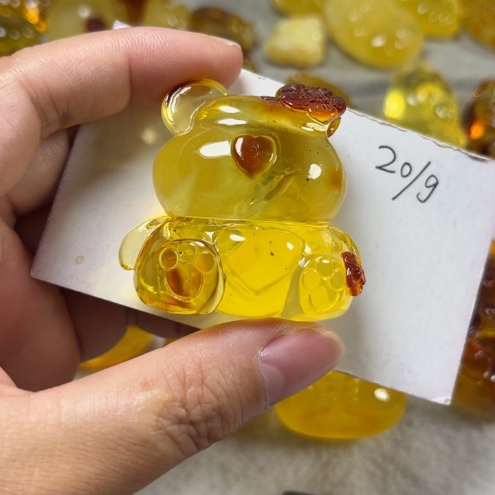 琥珀颈饰未镶嵌琥珀蜜蜡