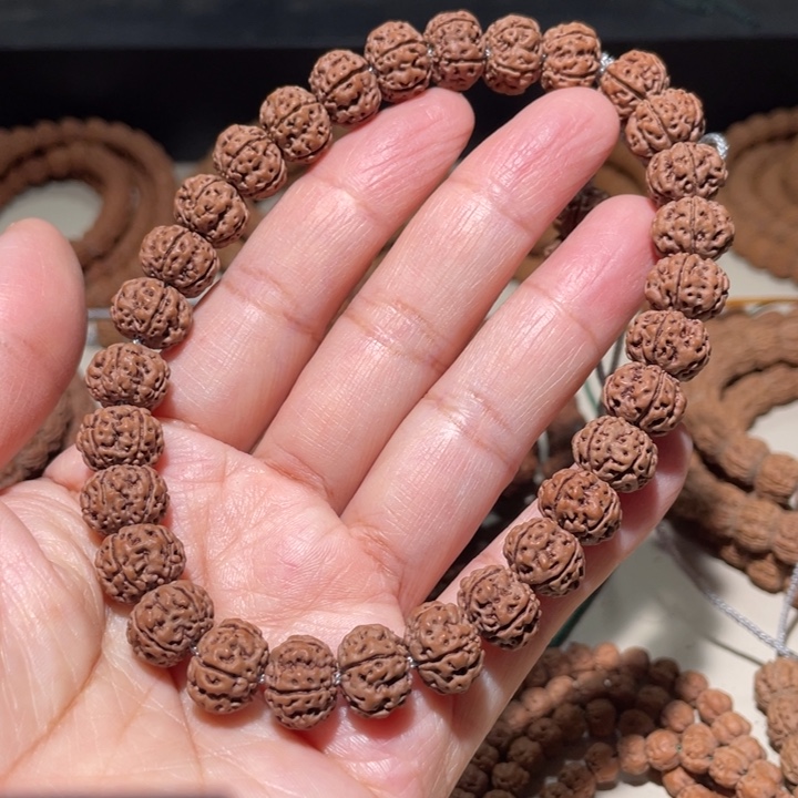 手串金刚菩提凹底梅花手串11.4