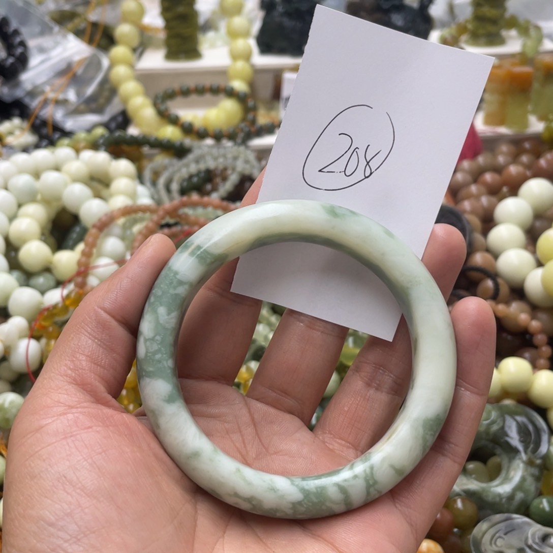 蛇纹石玉手链合金