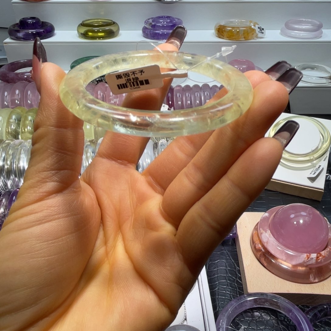 水晶手镯57圈口2号未镶嵌