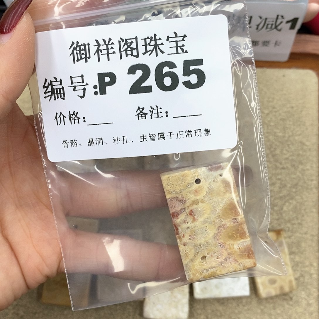 硅化珊瑚（珊瑚玉）P未镶嵌小*