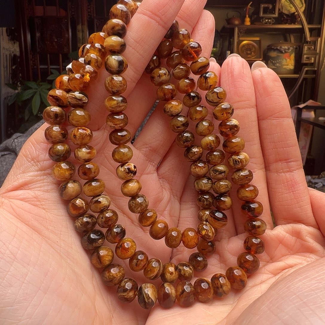 琥珀未镶嵌裸石抚顺琥珀20451八