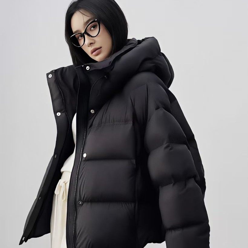 双面二合一正反两穿连帽中长款休闲风衣