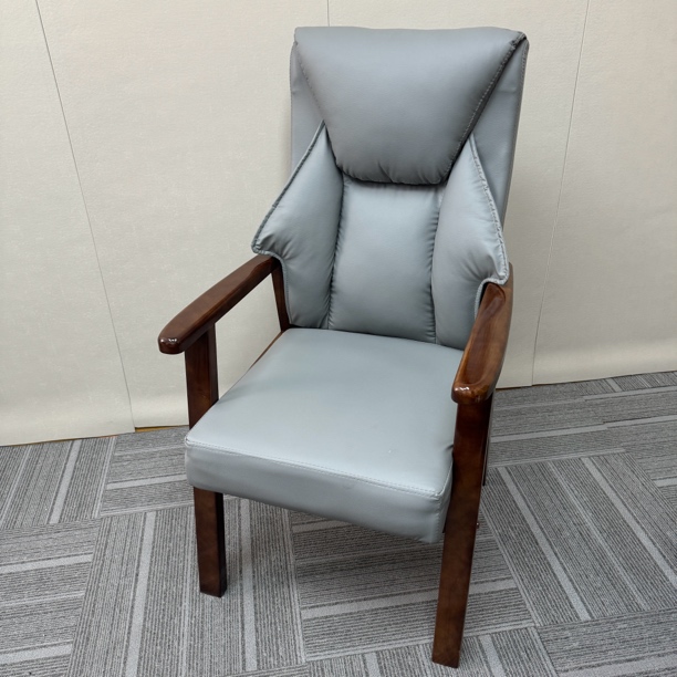 实木高档麻将椅棋牌室专用椅子茶楼椅书房椅打麻将高背椅弹簧坐垫