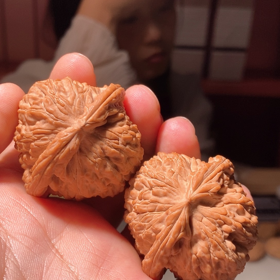 把件文玩核桃999白狮子