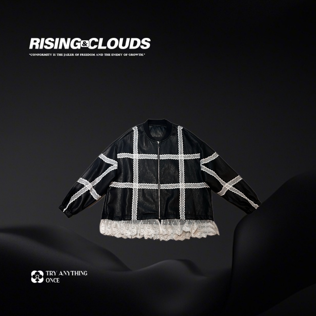 莎莎【曼佳】2025早春欧若风时尚蛋白皮外套020561