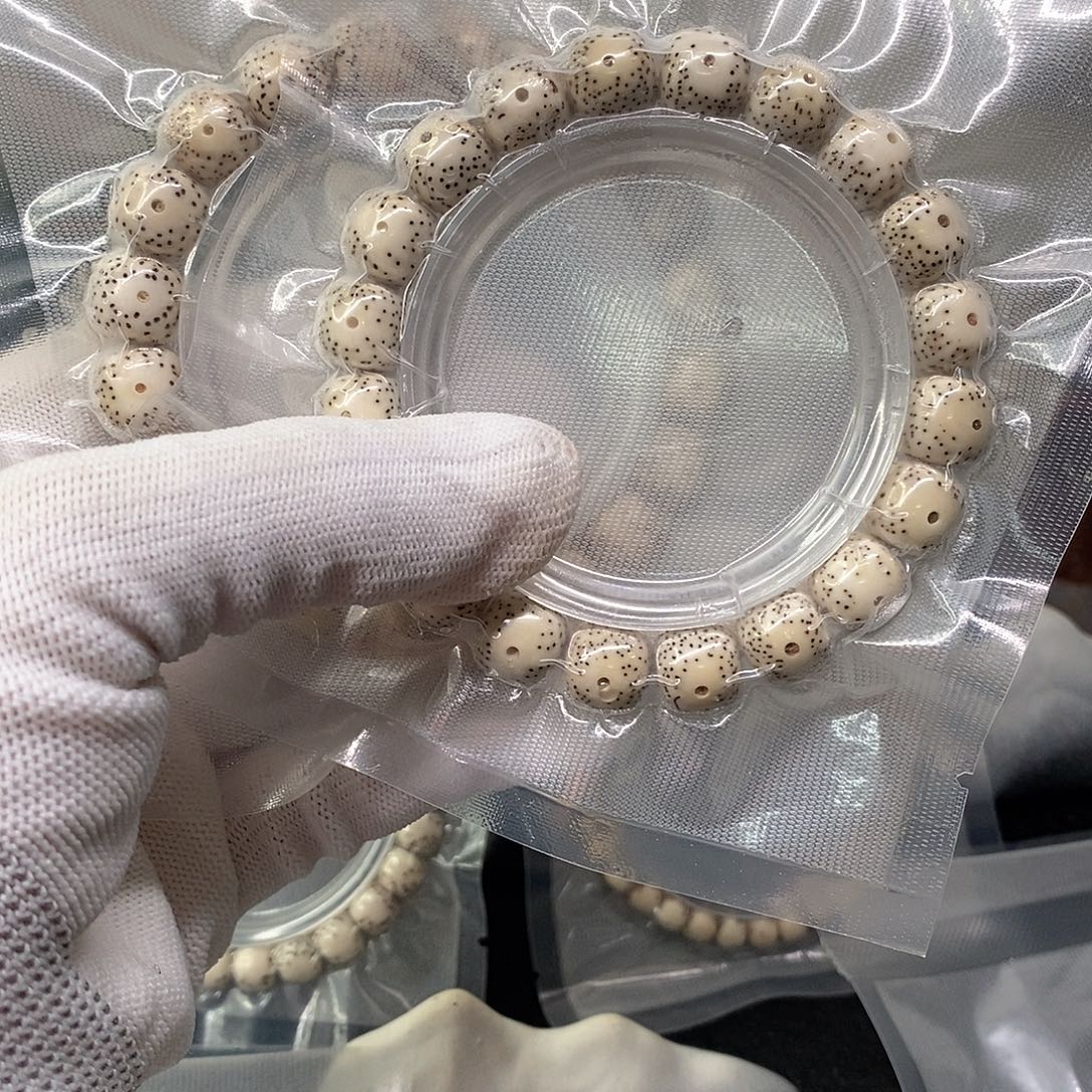 吊坠星月菩提原白大眼12*11单