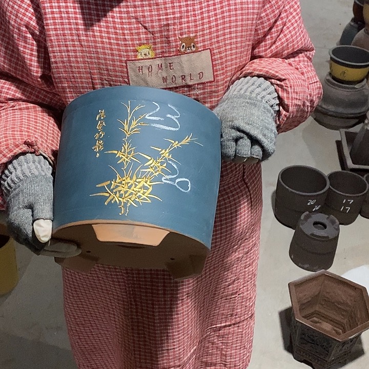 紫砂花盆紫砂花盆