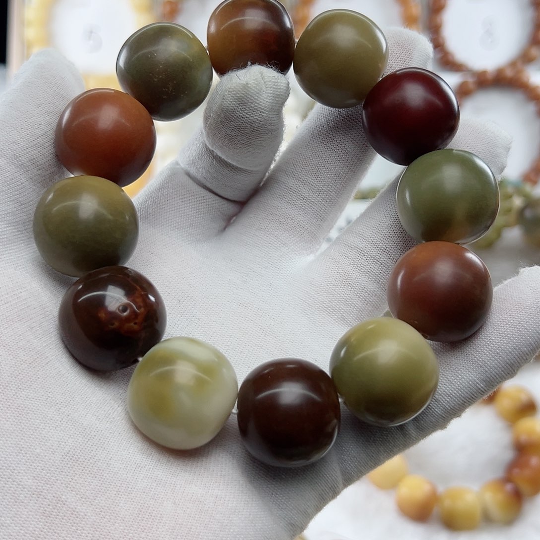 菩提根/象牙果手串O*卡23 干磨瑕疵s 30