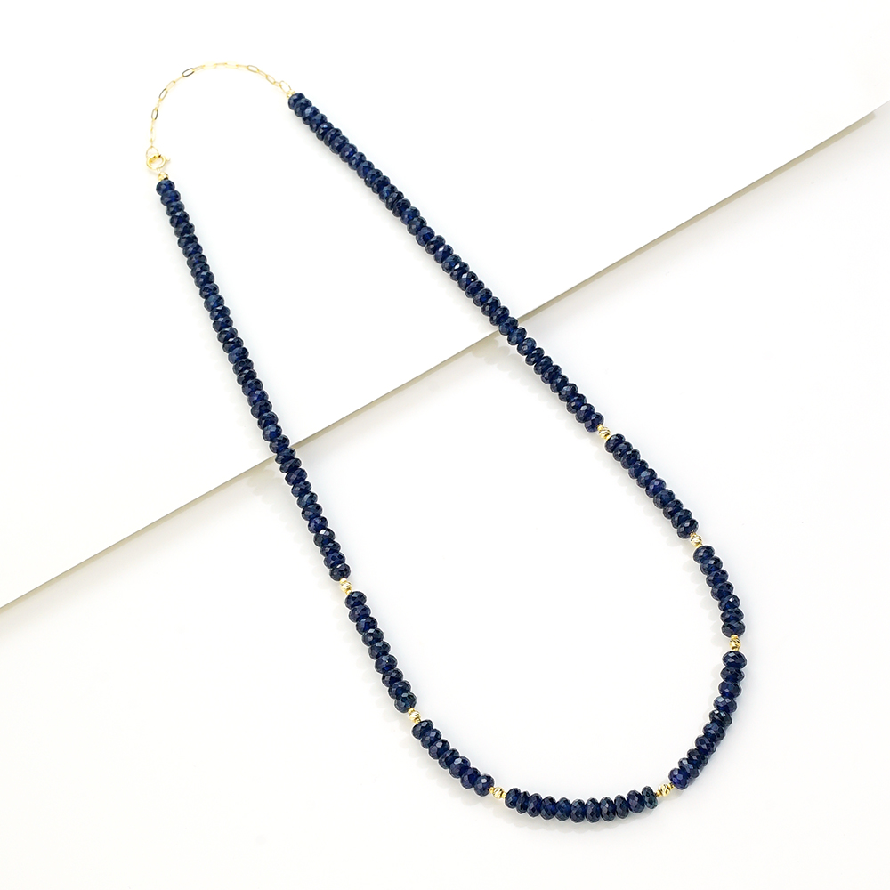 孤品18K蓝宝石项链（40+5）46866