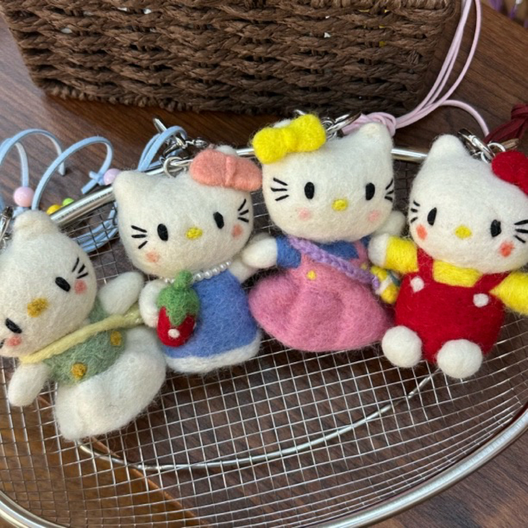 [拍下备注]可爱小动物纯手工羊毛毡包挂车挂