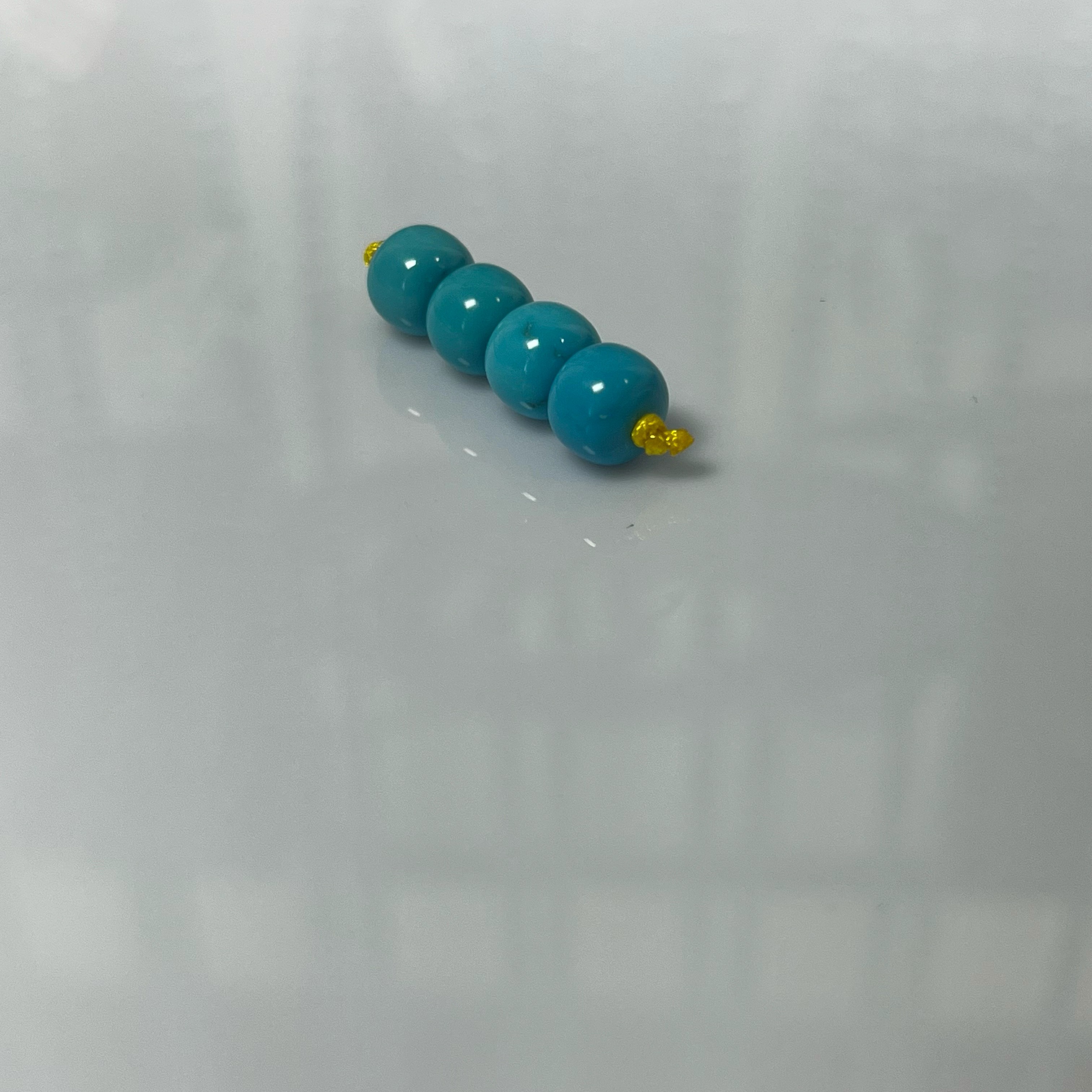 精品湖北原矿绿松石套珠