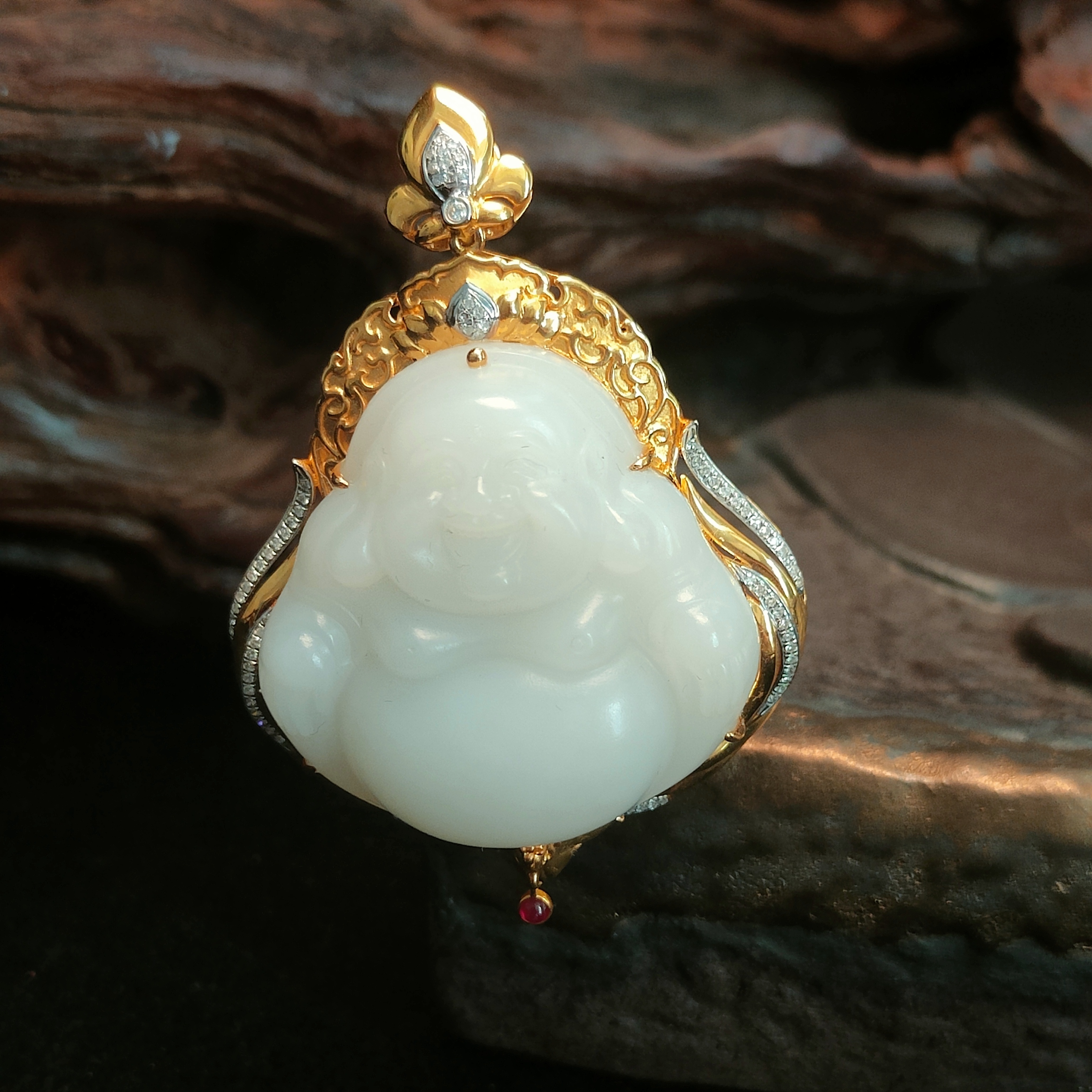 和田玉白玉吊坠【8829D】