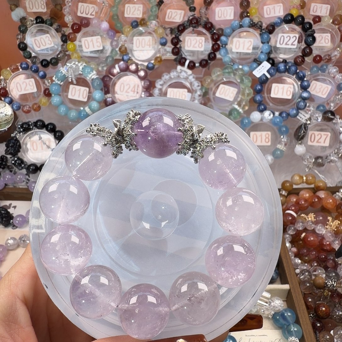 水晶手链合金薰衣草紫水