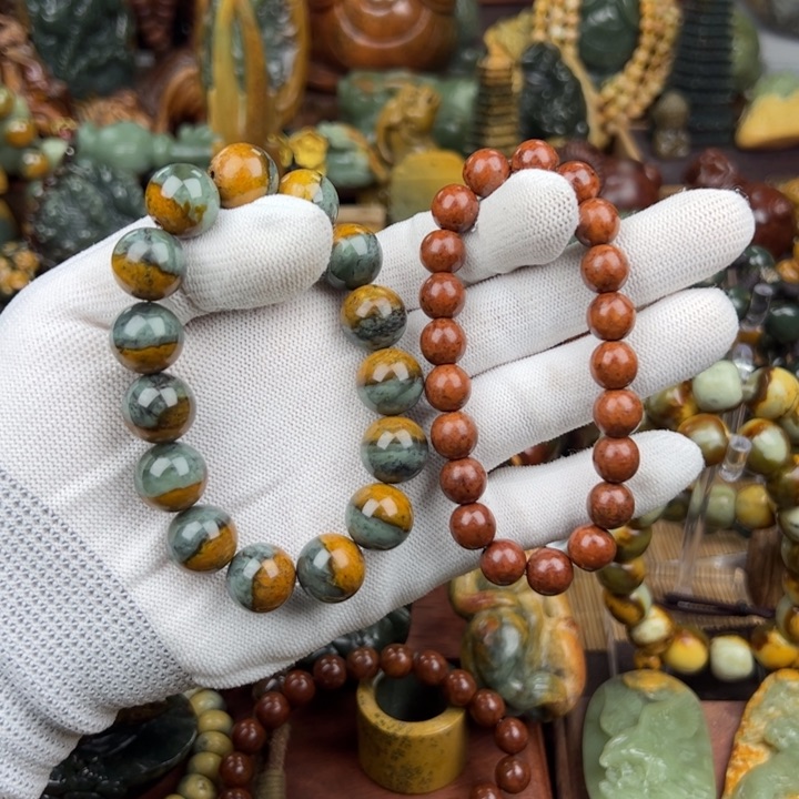 岫岩河磨玉（透闪石质玉）手串未镶嵌伍***0