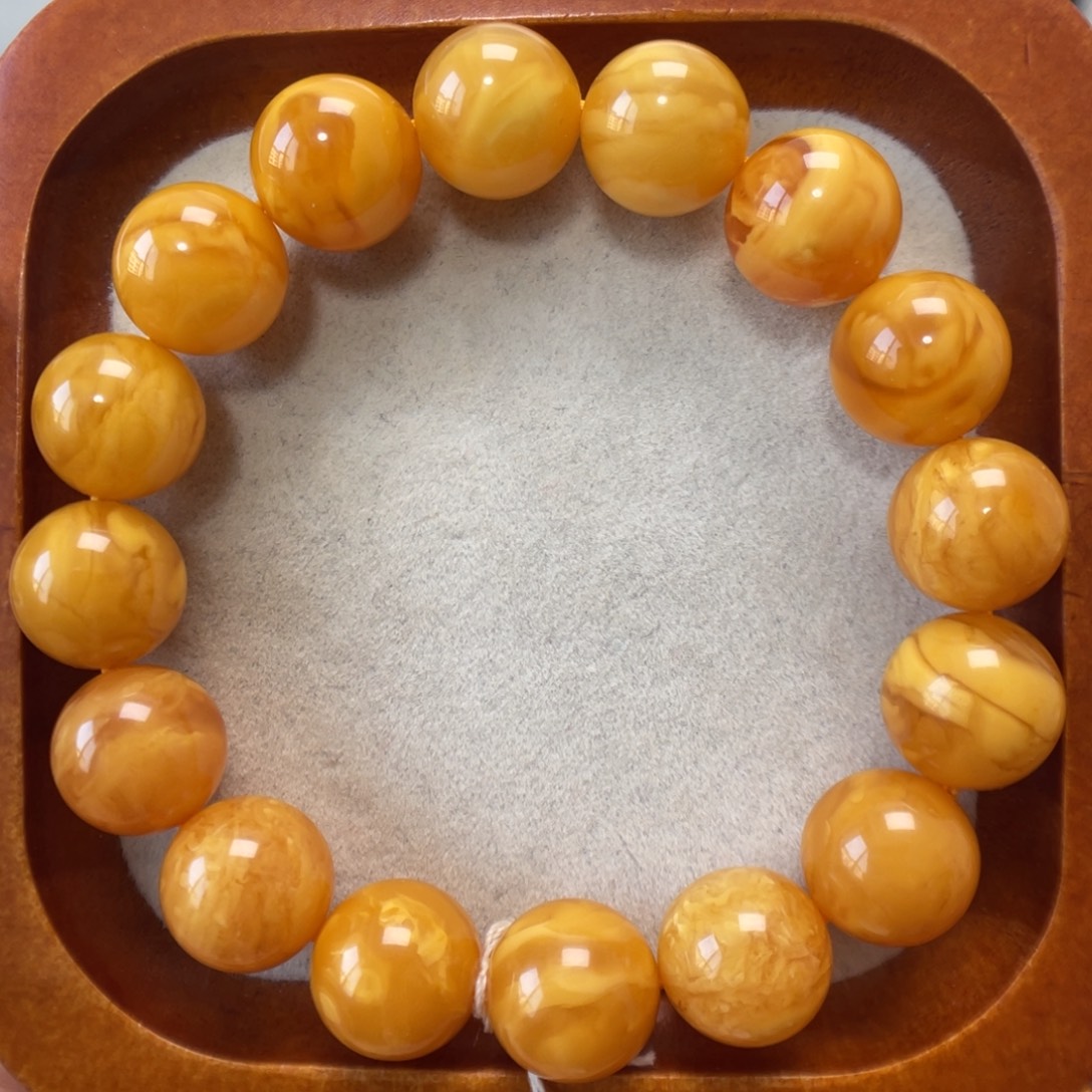 蜜蜡未镶嵌手串蜜蜡