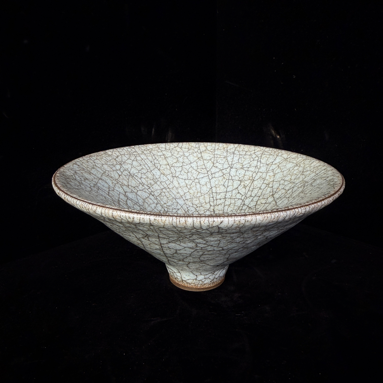 精品哥瓷斗笠碗  纯手工陶瓷