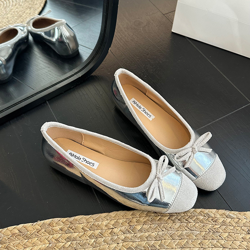 【小允姐姐】平底单鞋女2025新款玛丽珍芭蕾风温柔晚晚鞋-675