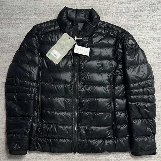 未使用 CANADA GOOSE 加拿大鹅 黑色黑标轻量化立领羽绒服 S/XL