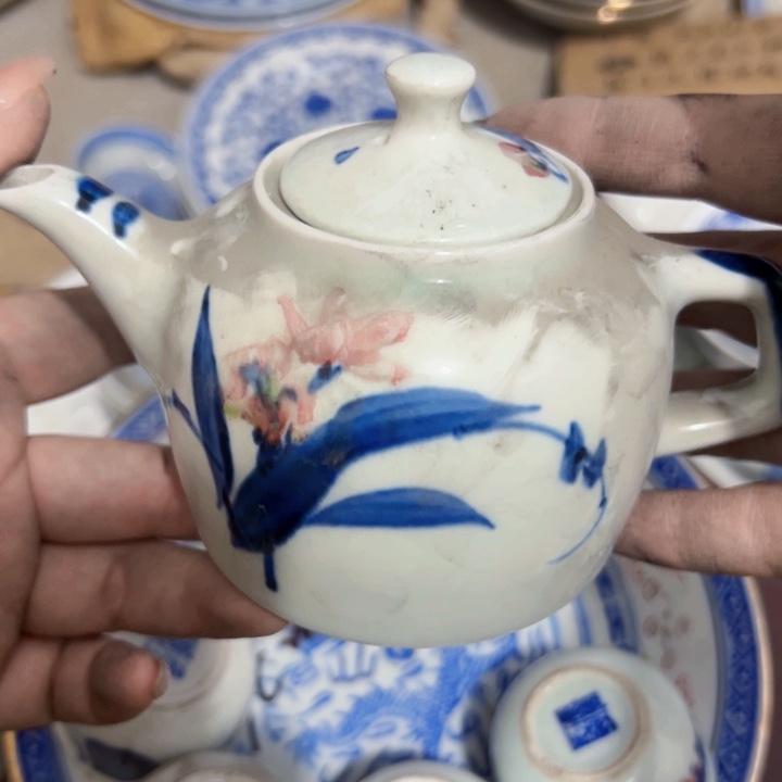 景德镇陶瓷高温瓷手绘画片随机