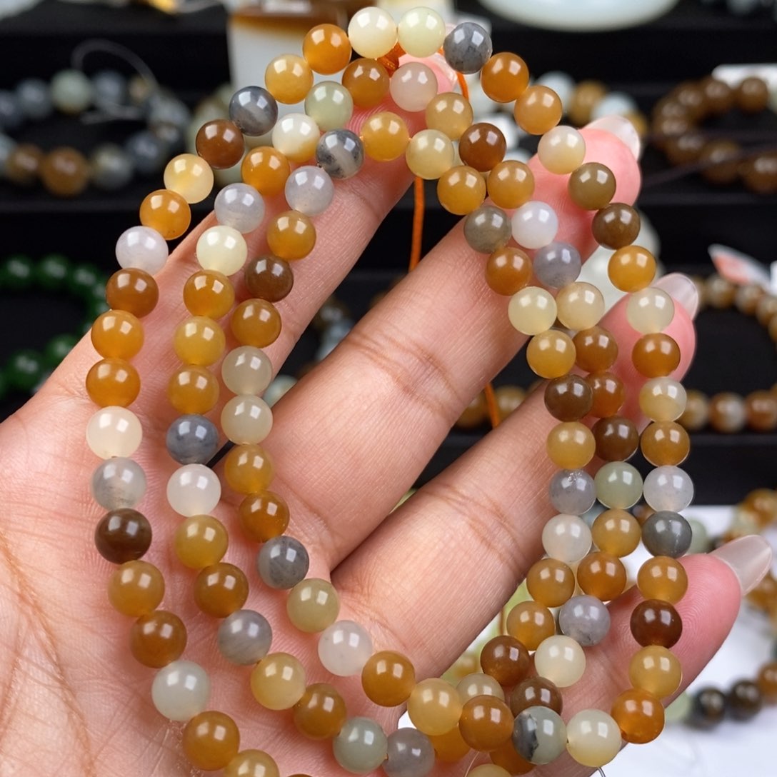 和田玉手串未镶嵌