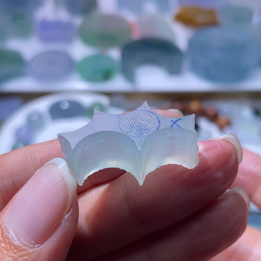 定制翡翠未镶嵌卡7珠子