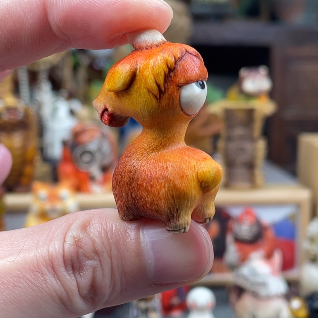 木方颜竹木艺术把件