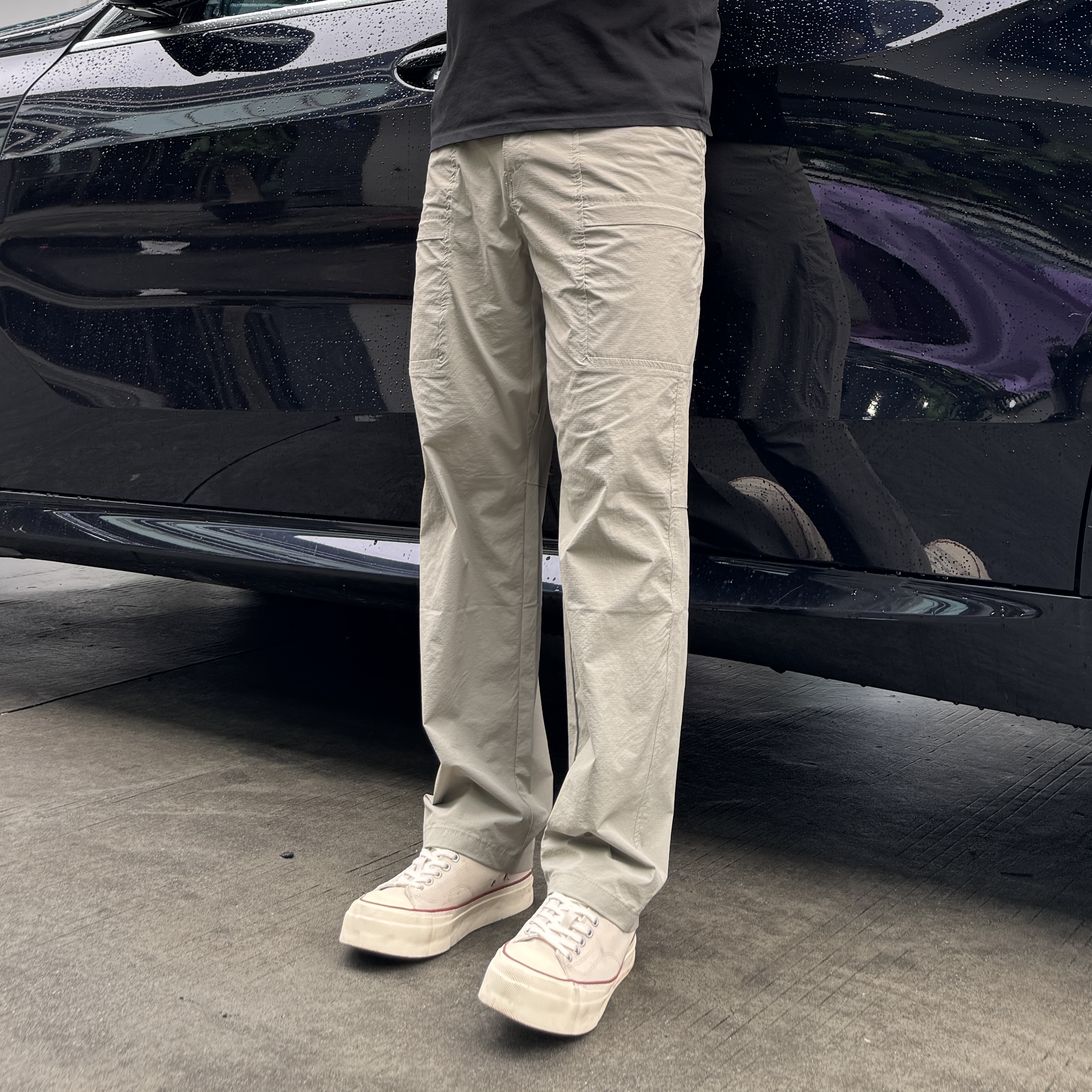 KUZ/夏季户外神裤轻量化吸湿速干弹力休闲裤肌理感凉感长裤裤子